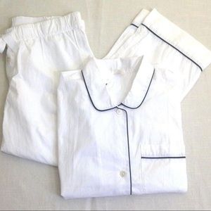 3-Piece J.Crew New Girl Vintage Piped Pajama Set